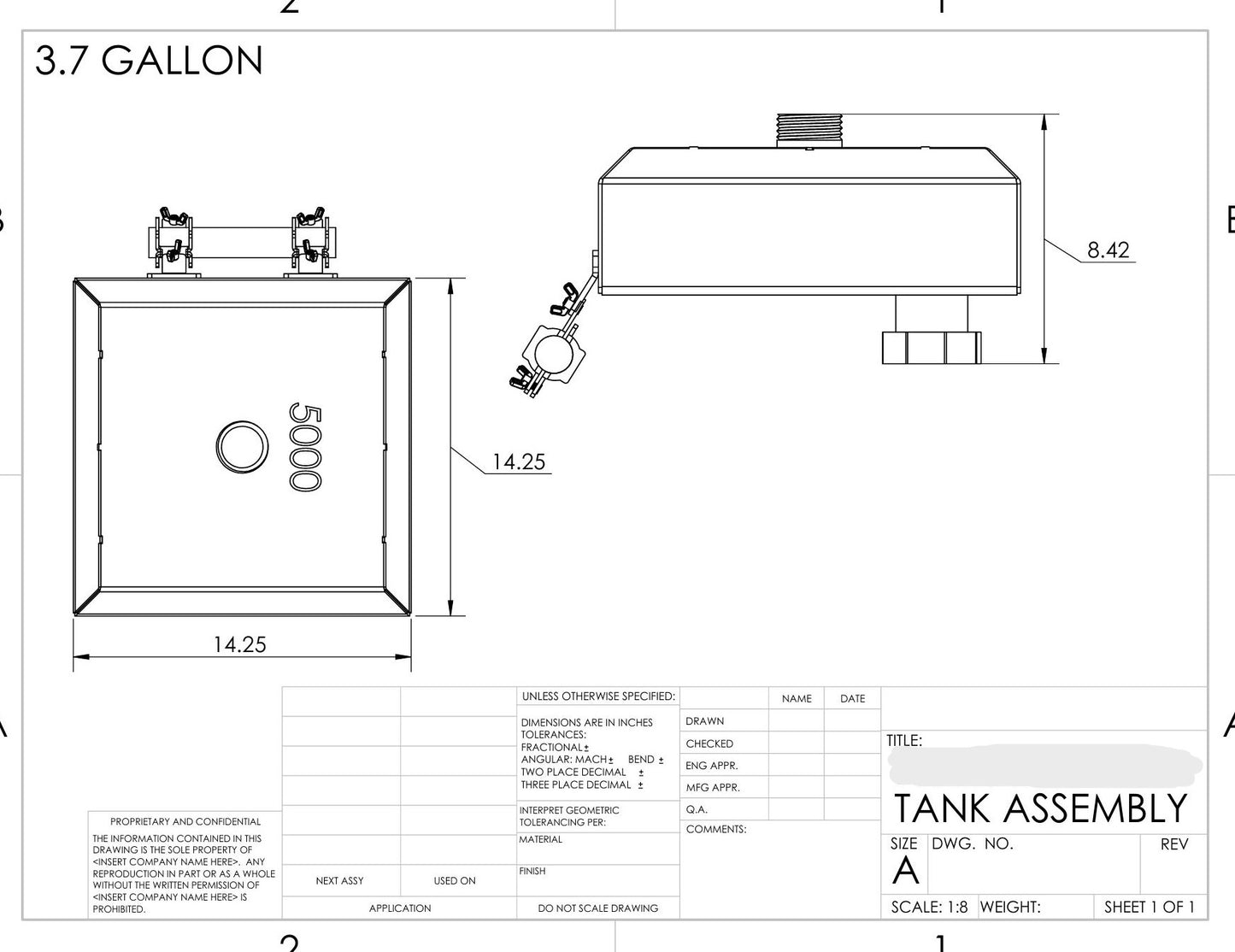 Generator gas tank- Westinghouse iGen4500/5000