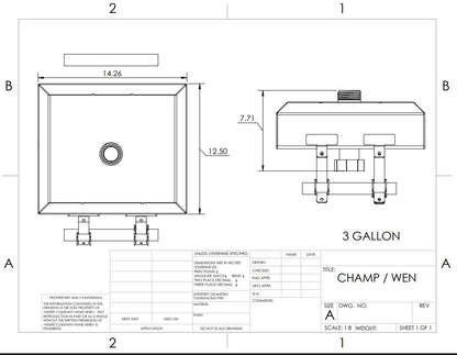 Generator gas tank - Champion 4500/5500
